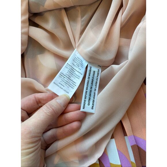 NWOT J Crew 365 Pleated midi skirt in art deco print, Sz 00, $295 - Picture 8 of 9